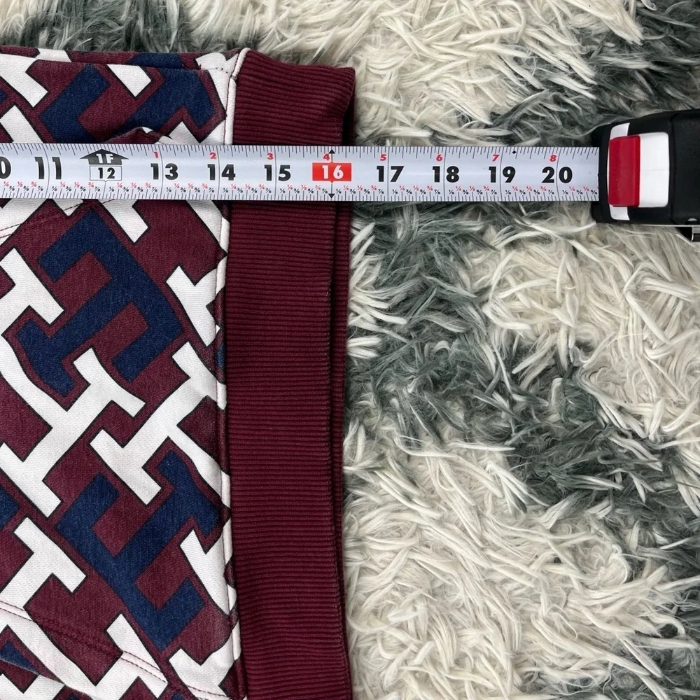 Tommy Hilfiger Kids Boy Multi-Color Monogram Print Hoodie Sweatshirt Size XS 4-5